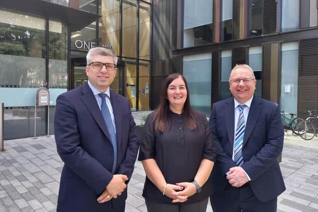 Leader of West Northamptonshire Council, Councillor Mark Arnull, director of children's services Melanie Barnett and chief executive of Northamptonshire Children's Trust Colin Foster) Credit: Nadia Lincoln LDRS