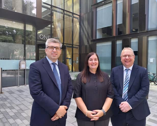 Leader of West Northamptonshire Council, Councillor Mark Arnull, director of children's services Melanie Barnett and chief executive of Northamptonshire Children's Trust Colin Foster) Credit: Nadia Lincoln LDRS