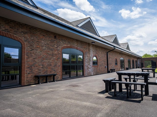 The special school has been extended and will now offer 118 spaces when it opens in September.