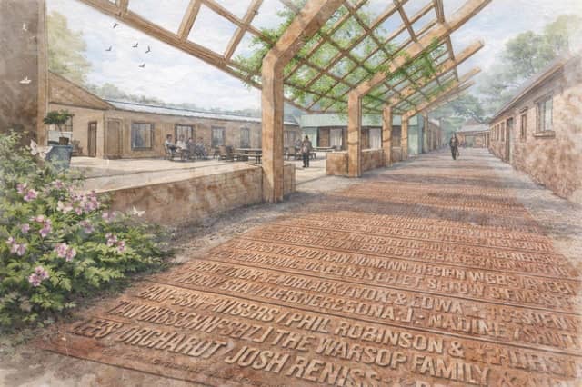 An artist’s impression of the completed health and wellbeing hub at Delapré Abbey