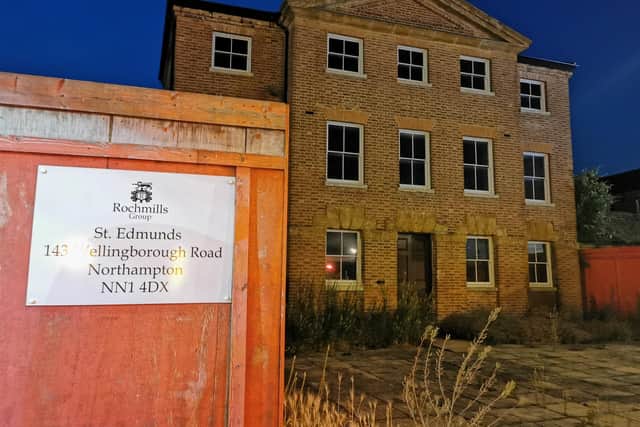 The former St Edmunds Hospital site in Wellingborough Road has been empty for 20 years and counting despite planning permission being granted in 2017 to Rochmills Ltd to convert it into a retirement village