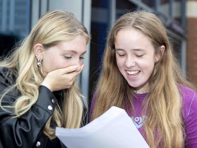 Katie Maybin in shock at Harriet Williams' straight 9s across the board.