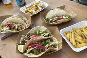 The tacos from Baja Cantina went down a treat. Photo: Katie Wheatley.