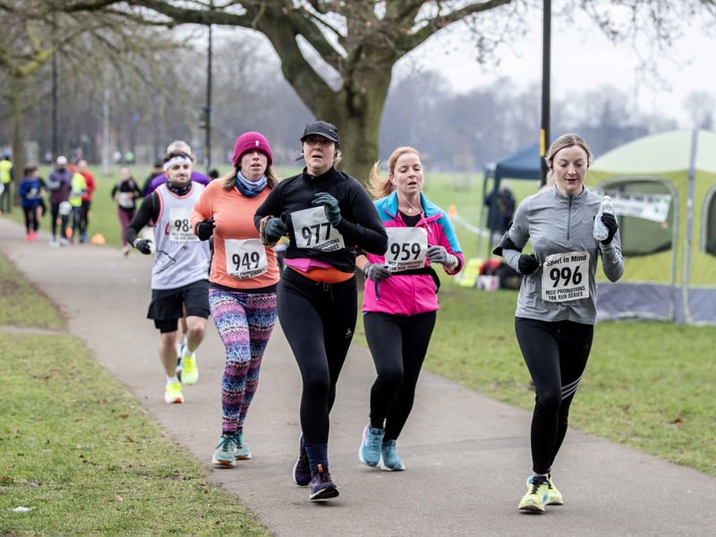 Runners braved the cold on Sunday January 12 to take on the charity race at The Racecourse.