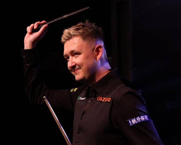 Kyren Wilson eased into the last eight of the Cazoo World Snooker Championship in Sheffield with a 13-6 win over Joe O'Connor (Photo by George Wood/Getty Images)