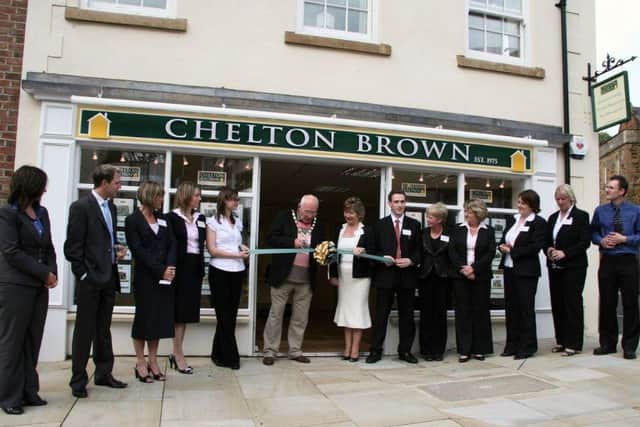 A milestone: the Mayor opens Chelton Brown’s first Daventry office at 15 Market Square.