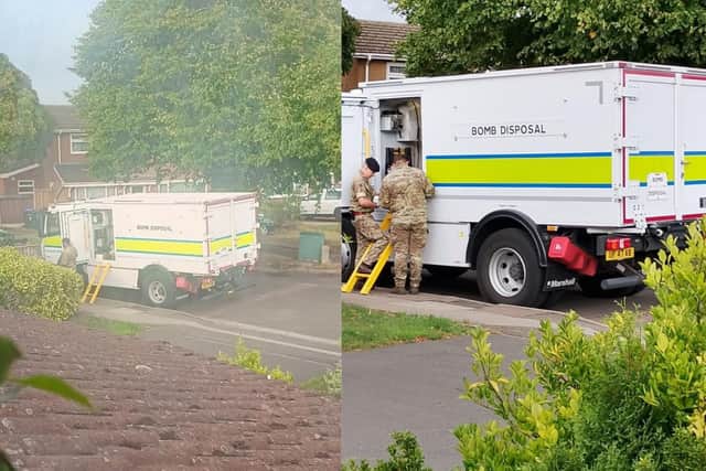 The bomb squad were called to Yewtree Court in Northampton as a precaution.