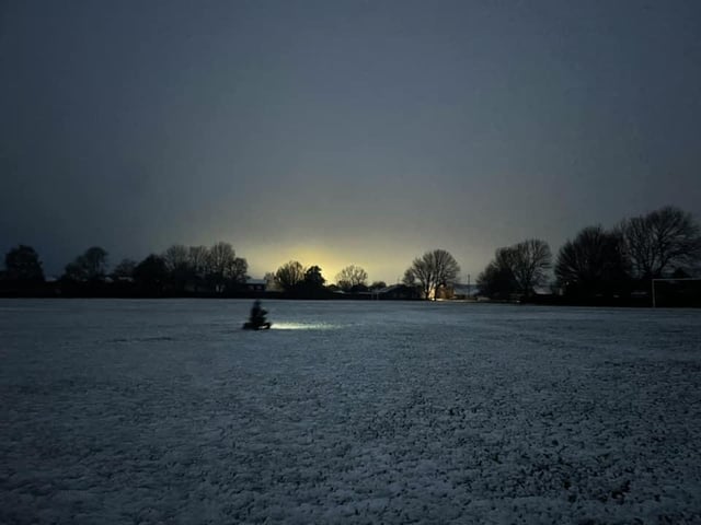 Quad biking at 5am in the snow.