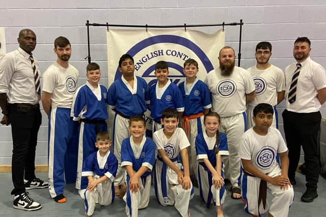 Coach Paul (far right) with his Northampton Martial Arts team