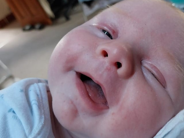 Jaxon born on May 21 at 12.40pm, weighing 6lbs 15oz.