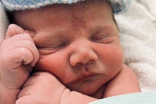 George Albert James born on January 29, 2023 at 7.31pm at NGH. He weighed 7lbs 9oz.