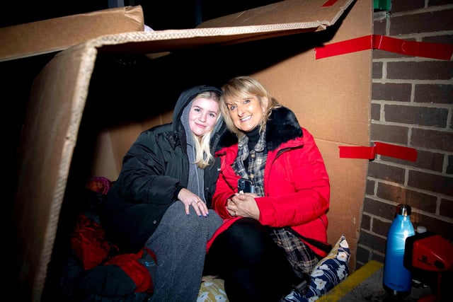 Around 40 people braved the streets on February 3 in aid of the homelessness charity.