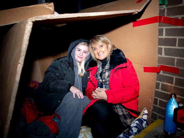 Around 40 people braved the streets on February 3 in aid of the homelessness charity.