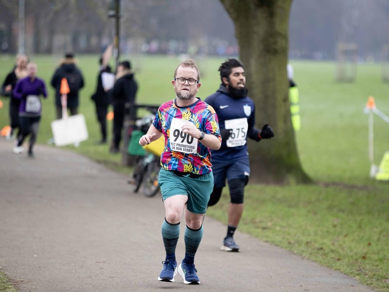 Runners braved the cold on Sunday January 12 to take on the charity race at The Racecourse.