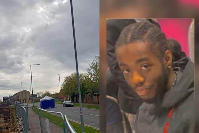 Kwabena Osei-Poku, pictured right, was fatally stabbed in New South Bridge Road, Far Cotton on April 23.