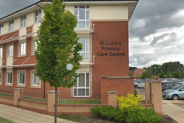 There are 3,575 patients per GP at St Lukes Primary Care Centre. In total there are 21,826 patients and the full-time equivalent of 6.1 GPs.