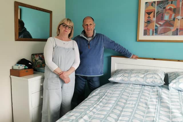 Mary and Ron Tulley at their home in Bugbrooke