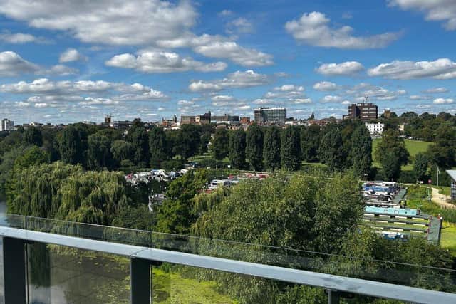 Landscape of Northampton from the University of Northampton.