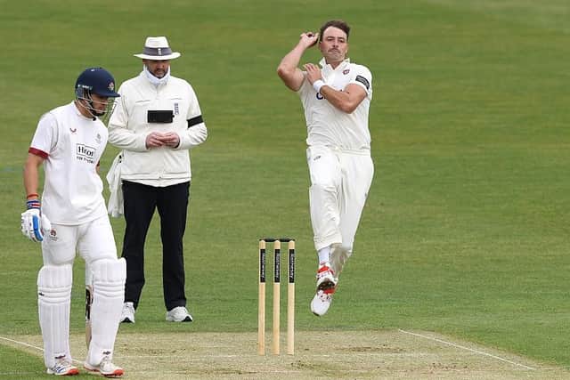 Harry Conway claimed four wickets for Northamptonshire