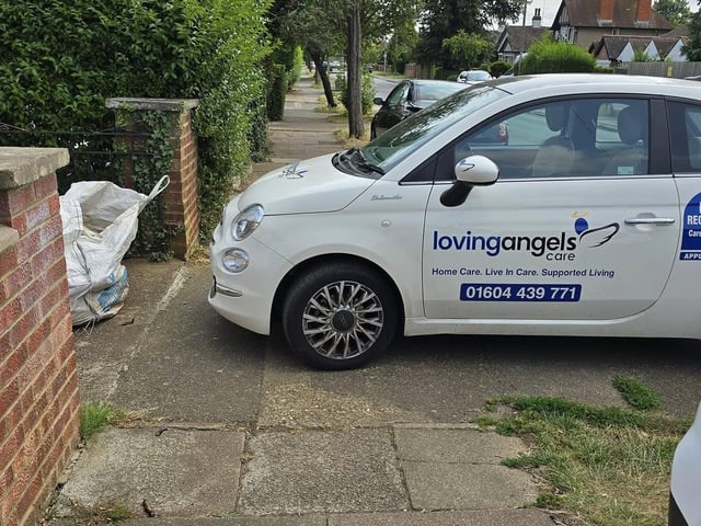 Loving Angels blocking a footpath