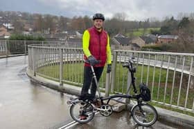 Tomas Andrulis, aged 45, from West Hunsbury will ride from London to Paris to raise money for victims of the Turkey-Syria earthquakes.