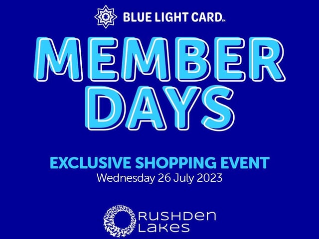 Blue Light Card members can claim exclusive offers between 10am and 3pm from more than 50 shops and restaurants on July 26. It includes 20 per cent off The Body Shop. There will also be prizes up for grabs, activities, demonstrations and a visit from Fireman Fred. You can also meet the Blue Light Card team, become a member, and learn about support offered by the Blue Light Card Foundation