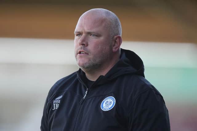 Rochdale boss Jim Bentley was unimpressed by his team's performance at the Cobblers