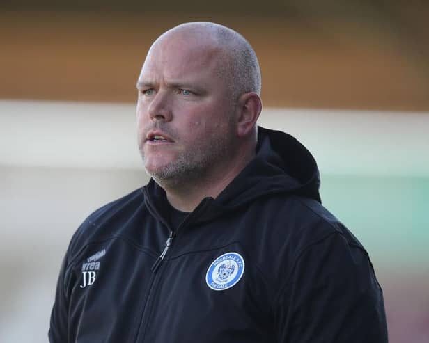 Rochdale boss Jim Bentley was unimpressed by his team's performance at the Cobblers
