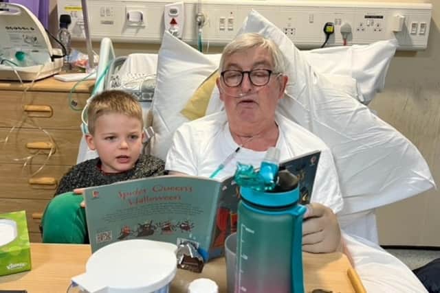 Patti praised the flexibility of the hospice, as the family could go and visit whenever they wanted. This meant the eldest of the four grandsons could visit after school and spend quality time with grandad.