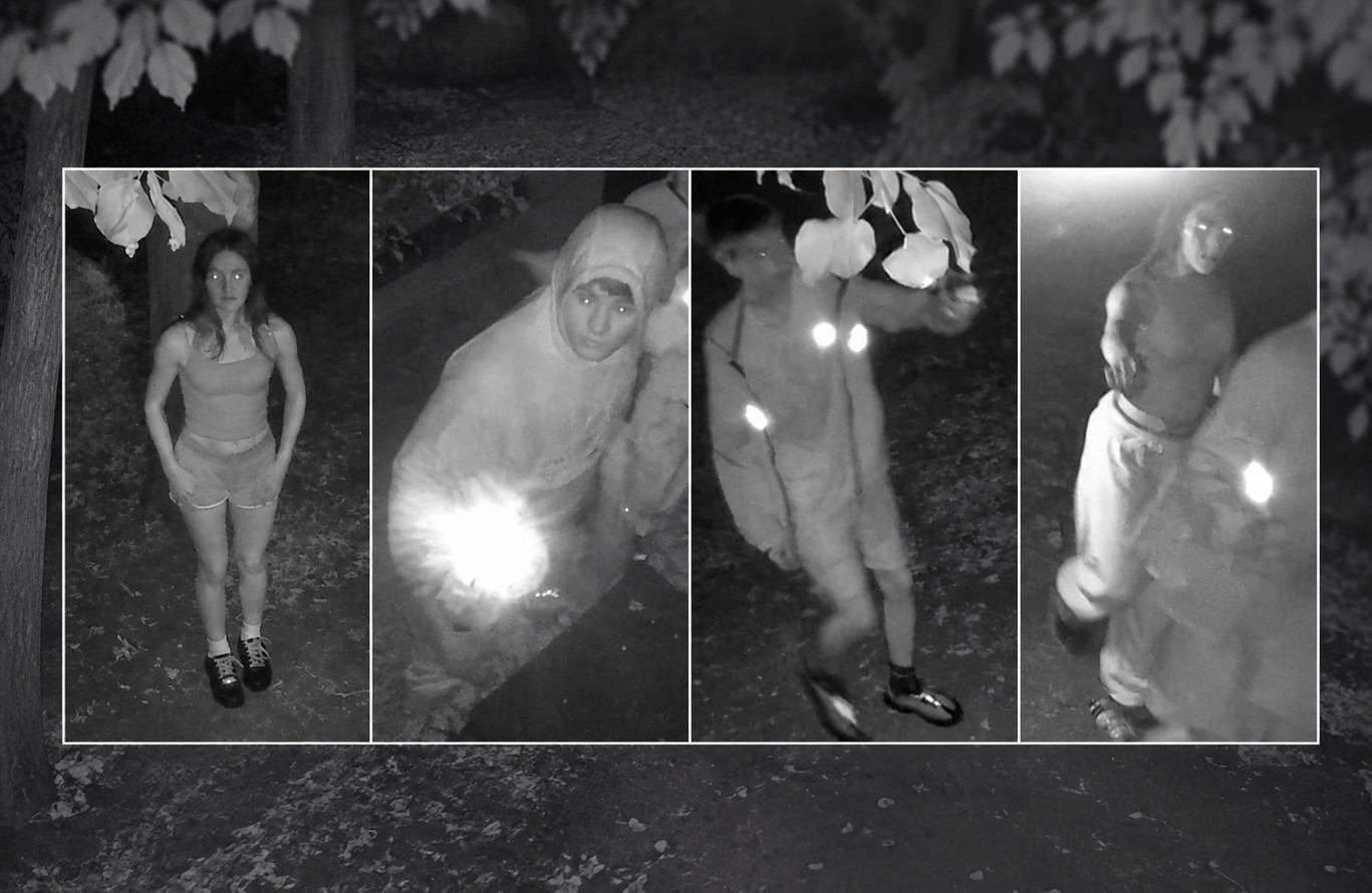 Videoüberwachungsaufruf nach Einbruch im Abington Park Café