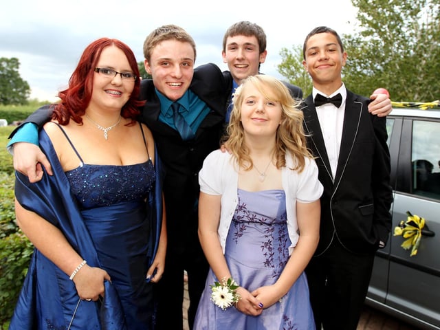 Students arriving for Prom from Malcolm Arnold Academy School at the Hilton Northampton in 2011
