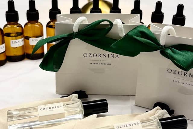 An important part of Olena’s work is sharing her passion through perfume-making workshops at Hazelrigg House in Northampton town centre.