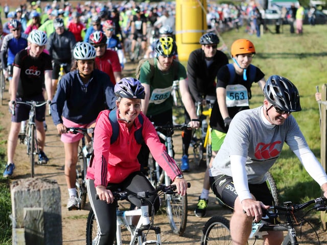 2014 - Cycle for Cynthia event at Lamport Hall to raise money for Cynthia Spencer Hospice.