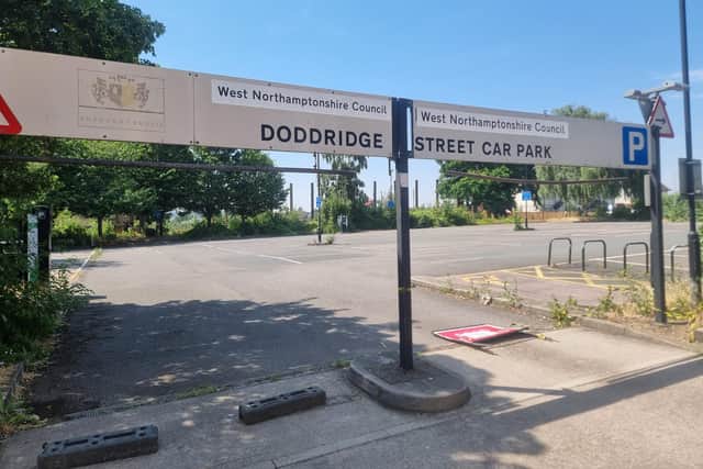 Doddridge Street Car Park, which served around 77 vehicles, closed in March to make way for West Northamptonshire Council's £9 million Four Waterside and Marefair regeneration scheme. It is still sitting empty and untouched at the end of July.