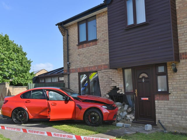 The scene of the crash