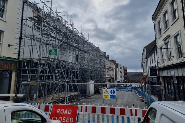 Here's what the site was looking like on Tuesday (March 19)