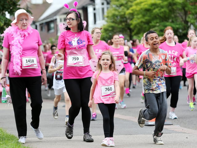 2014 - 5k Race for Life at Abington Park, Northampton.