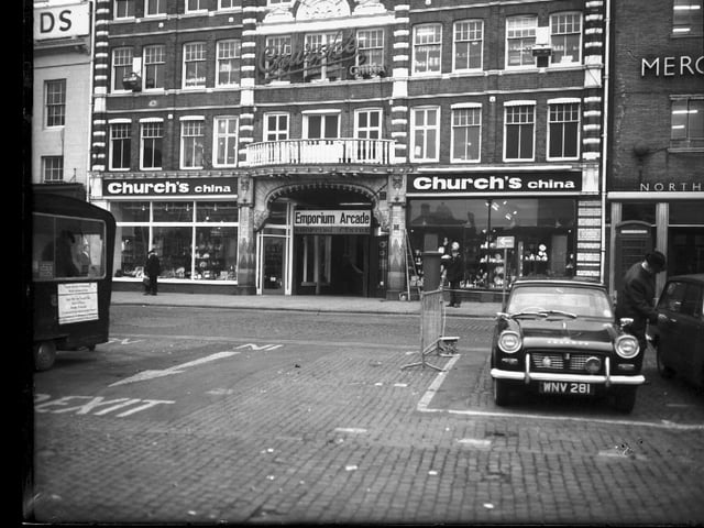 Emporium Arcade, The Parade, Market Square, Northampton, February 8, 1971