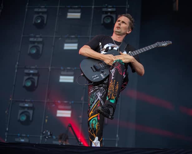 Muse on stage at the National Bowl in Milton Keynes on Sunday, June 25, 2023. Photo by David Jackson.