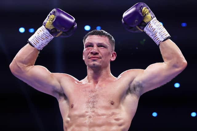 Northampton's Kieron Conway celebrates his win over Ryan Kelly in November