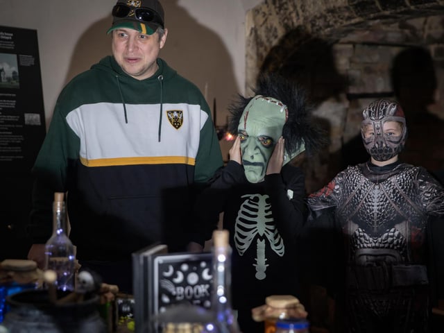 Delapre Abbey hosted a spooky trail for families on Friday October 31.