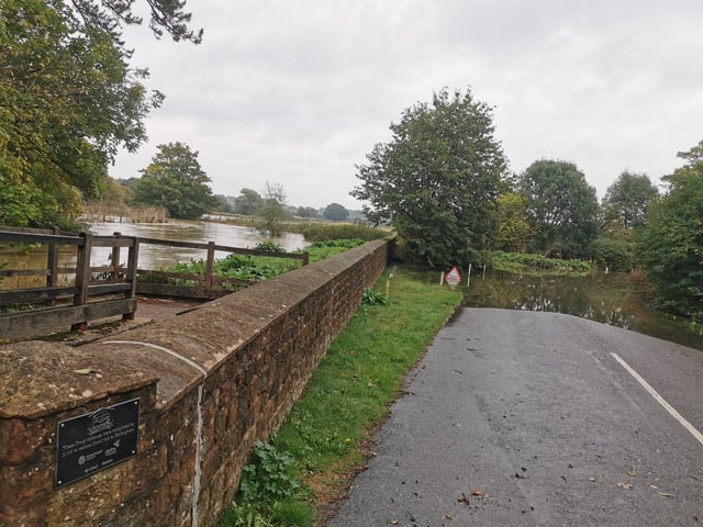 Flooding in Kislingbury.