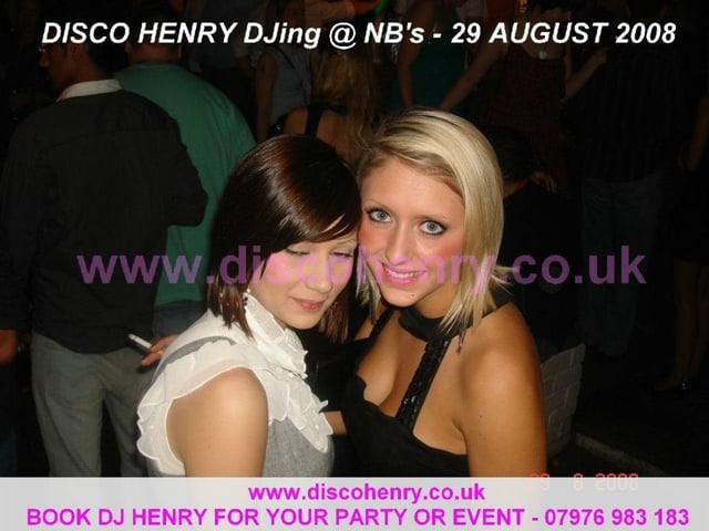 Nostalgic pictures from a night out at NB's