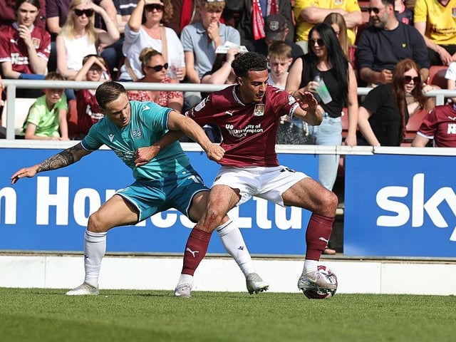 Enjoyed a good tussle with the lively Campbell and he was winning it until the red card. First yellow may have been harsh but can't complain about the second. Fortunately the effort of his team-mates meant it wasn't costly... 6.5