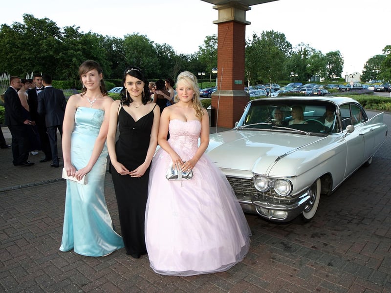 Weavers Year 11 school prom at The Hilton Hotel, Northampton, in 2012.