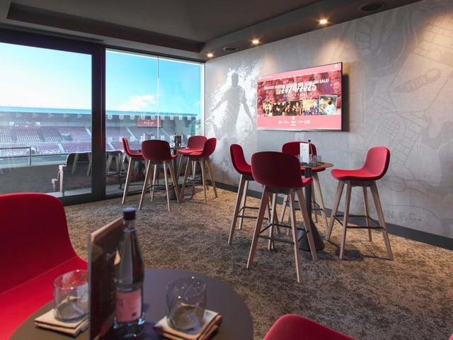 CGI of how the new executive boxes would look in the new east stand at Sixfields