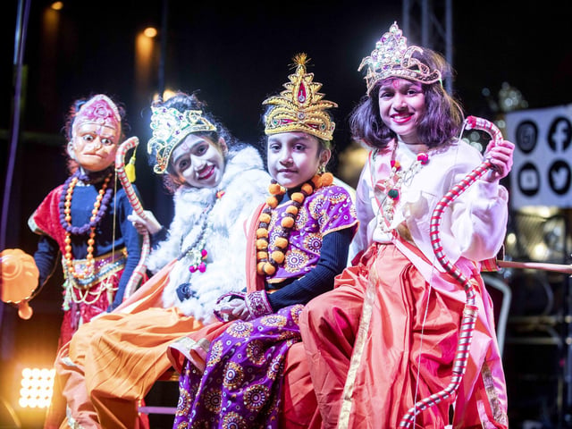 Celebrations for the festival of lights included a parade and entertainment in Northampton town centre on Saturday (November 4).