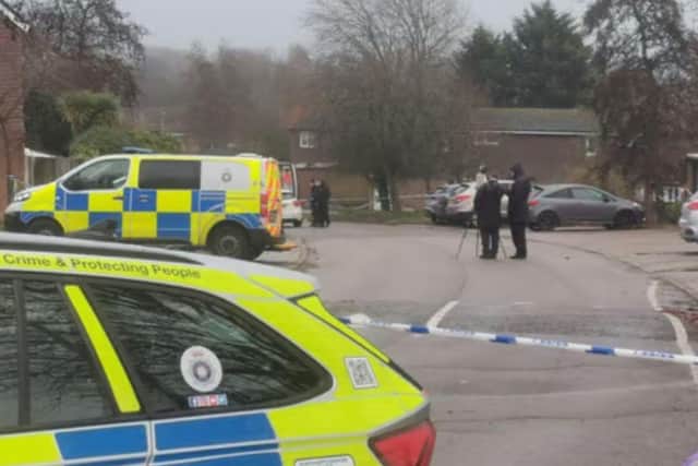 Junior Emmanuel Uwadia, of Northfield Way, Northampton, denies murdering Clinton – who died in Flaxwell Court, Standens Barn on Thursday, December 11 last year. Photo: Logan MacLeod.