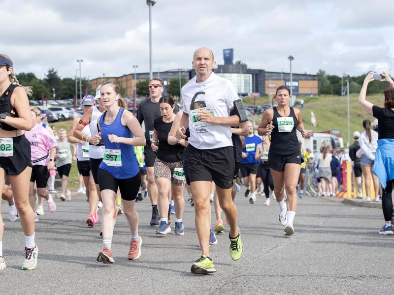 Hundreds of runners took part in the event on Sunday May 31, which started and ended at Sixfields Stadium.