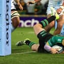Fraser Dingwall dived over for Saints' bonus-point try (photo by David Rogers/Getty Images)